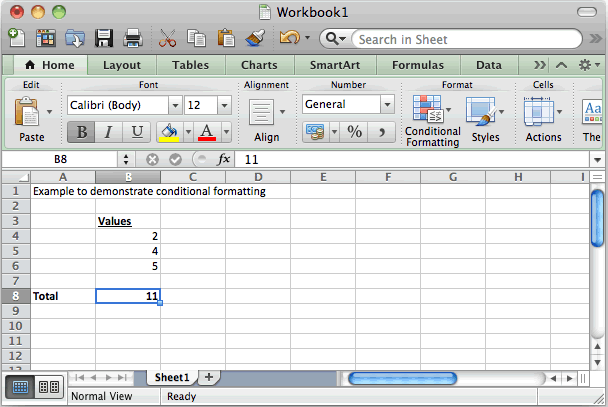 Conditional formatting in excel for holidays